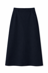 Load image into Gallery viewer, Cool Wool Midi Straight Pocket Skirt
