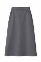 Load image into Gallery viewer, Cool Wool Midi Straight Pocket Skirt
