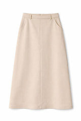 Load image into Gallery viewer, Cool Wool Midi Straight Pocket Skirt
