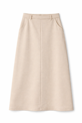 Load image into Gallery viewer, Cool Wool Midi Straight Pocket Skirt
