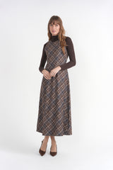 Load image into Gallery viewer, Plaid Knit Midi Jumper

