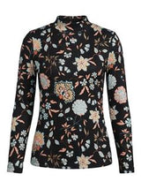 Load image into Gallery viewer, Printed Micro Mock Neck Tee
