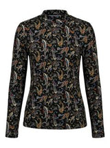 Load image into Gallery viewer, Printed Micro Mock Neck Tee
