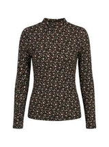 Load image into Gallery viewer, Printed Micro Mock Neck Tee
