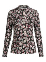 Load image into Gallery viewer, Printed Micro Mock Neck Tee
