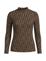 Load image into Gallery viewer, Printed Micro Mock Neck Tee
