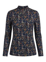 Load image into Gallery viewer, Printed Micro Mock Neck Tee
