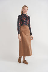 Load image into Gallery viewer, Printed Micro Mock Neck Tee
