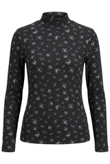 Load image into Gallery viewer, Printed Micro Mock Neck Tee
