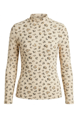Load image into Gallery viewer, Printed Micro Mock Neck Tee
