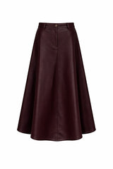 Load image into Gallery viewer, Maxi Leather A Line Skirt
