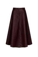 Load image into Gallery viewer, Maxi Leather A Line Skirt
