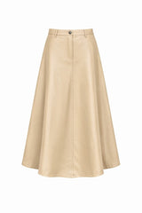 Load image into Gallery viewer, Maxi Leather A Line Skirt
