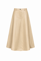 Load image into Gallery viewer, Maxi Leather A Line Skirt
