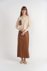 Load image into Gallery viewer, Maxi Leather A Line Skirt
