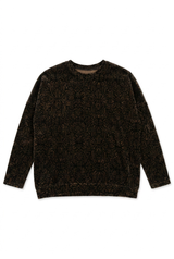 Load image into Gallery viewer, Printed Velour Dolman Sweatshirt
