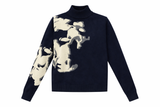 Load image into Gallery viewer, Printed Mock Neck Knit Top
