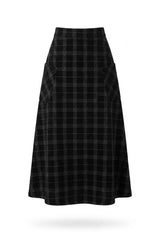 Load image into Gallery viewer, Plaid Corduroy Pocket Skirt
