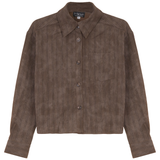 Load image into Gallery viewer, Corduroy Cropped Blouse
