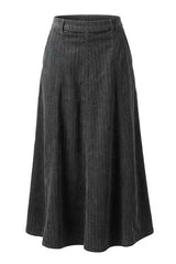 Load image into Gallery viewer, Corduroy Stripe Maxi A Line Skirt

