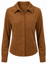 Load image into Gallery viewer, Corduroy Stripe Cropped Jacket
