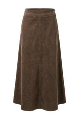 Load image into Gallery viewer, Stretch Corduroy Maxi Panel Skirt
