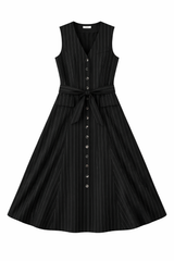 Load image into Gallery viewer, Pin Striped Button Jumper
