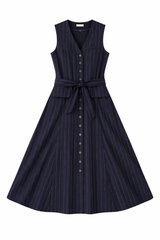 Load image into Gallery viewer, Pin Striped Button Jumper
