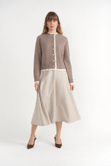 Load image into Gallery viewer, Button Down Knit Cardigan Shirt Combo
