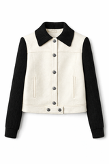 Load image into Gallery viewer, Leather Knit Bomber
