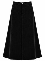 Load image into Gallery viewer, Stretch Corduroy Maxi Panel Skirt
