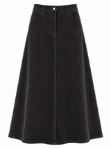 Load image into Gallery viewer, Stretch Corduroy Maxi Panel Skirt
