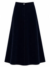 Load image into Gallery viewer, Stretch Corduroy Maxi Panel Skirt
