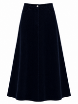 Load image into Gallery viewer, Stretch Corduroy Maxi Panel Skirt
