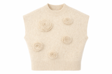 Load image into Gallery viewer, Soft Knit Vest With Flowers
