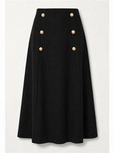 Load image into Gallery viewer, Cool Wool Double Breasted Long Skirt

