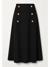 Load image into Gallery viewer, Cool Wool Double Breasted Long Skirt
