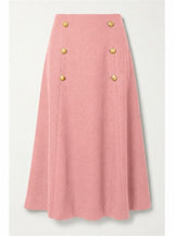 Load image into Gallery viewer, Cool Wool Double Breasted Long Skirt
