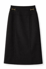 Load image into Gallery viewer, Inspired Wool Midi Skirt
