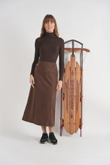 Load image into Gallery viewer, Inspired Wool Midi Skirt
