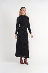 Load image into Gallery viewer, Flocked Knit Maxi Dress
