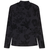 Load image into Gallery viewer, Flocked Knit Mock Neck Tee
