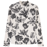 Load image into Gallery viewer, Flocked Knit Mock Neck Tee
