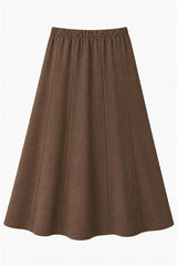 Load image into Gallery viewer, Ribbed Paneled Midi Sweat Skirt
