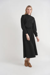 Load image into Gallery viewer, Ribbed Paneled Midi Sweat Skirt
