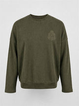 Load image into Gallery viewer, Ribbed Emblem Dolman Top
