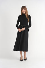 Load image into Gallery viewer, Buckle Vest Crepe Dress Combo
