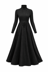 Load image into Gallery viewer, Textured Knit Cotton Full Dress
