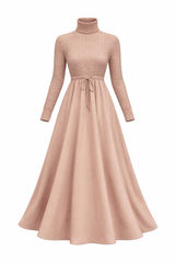 Load image into Gallery viewer, Textured Knit Cotton Full Dress
