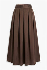 Load image into Gallery viewer, Waisted Taffeta Midi Skirt
